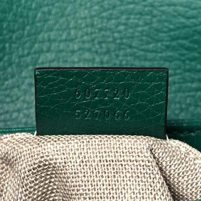 Gucci Dollar Calfskin Interlocking G Crossbody Bag Emerald 7 of 11