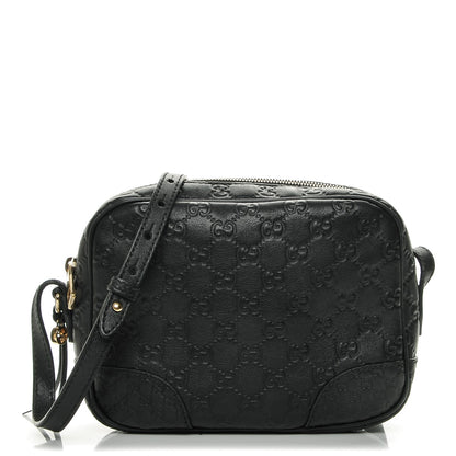 Gucci Guccissima Mini Bree Messenger Bag Black 1 of 7