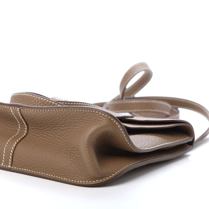 Hermes Taurillon Clemence Halzan 25 Etoupe 8 of 11