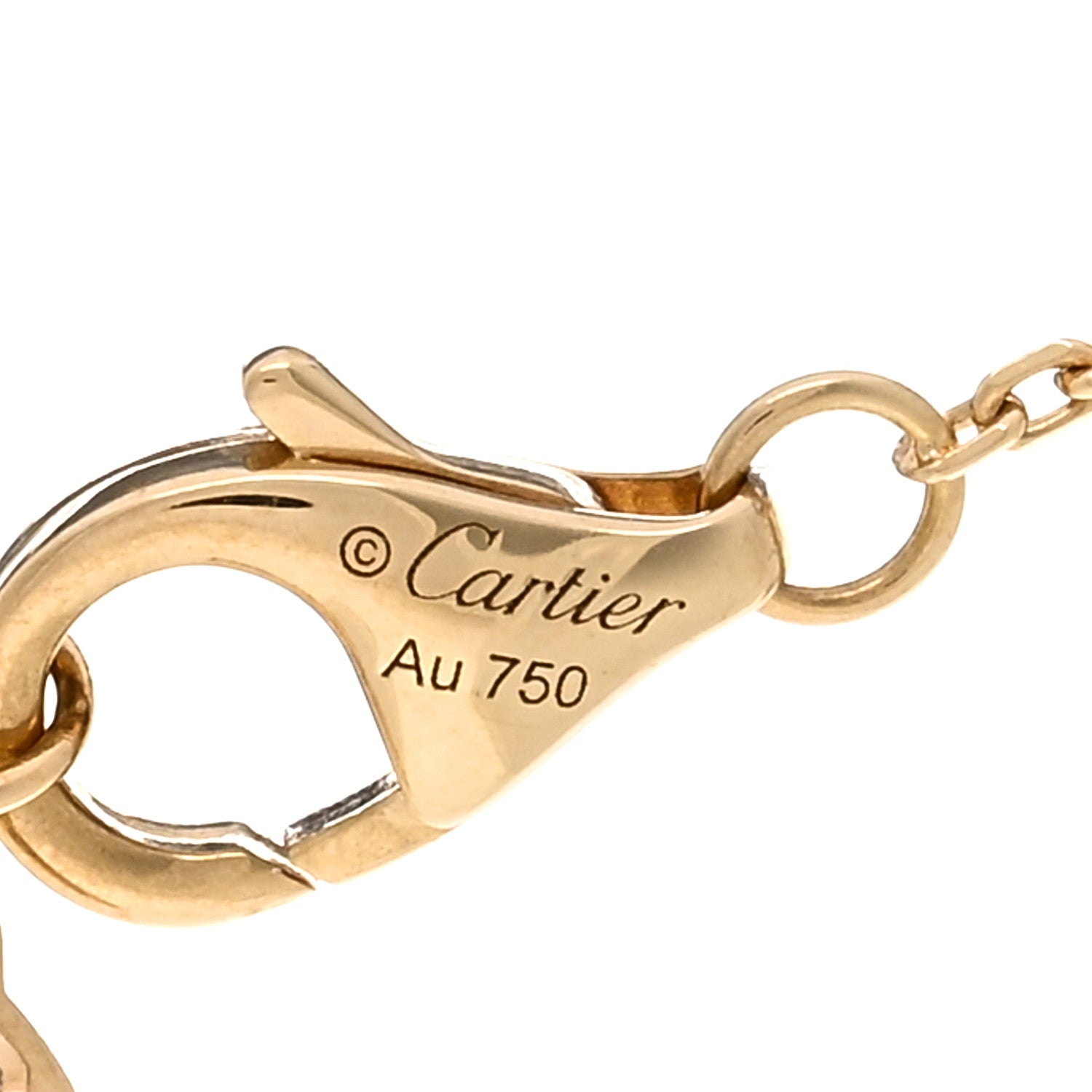 Cartier 18K Yellow Gold Diamond XS D'Amour Pendant Necklace 4 of 5