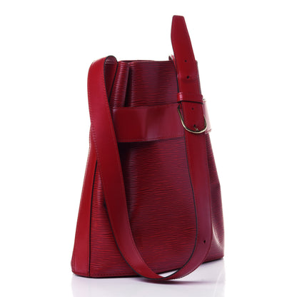 Louis Vuitton Epi Sac D'Epaule Castillan Red 2 of 6