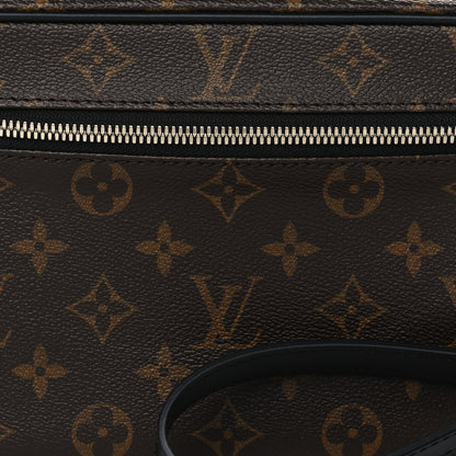 Louis Vuitton Monogram Macassar Kasai Clutch Black 7 of 9