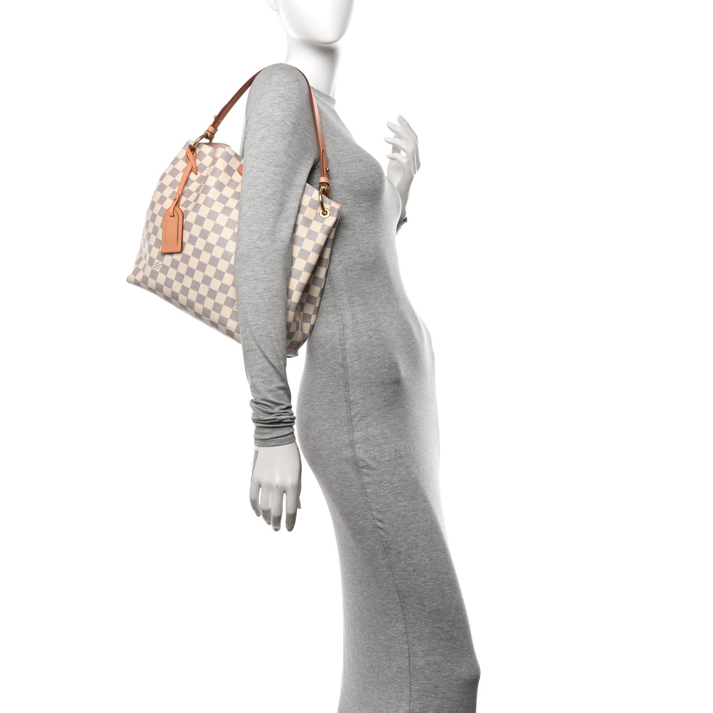 Damier Azur Graceful PM Rose Ballerine