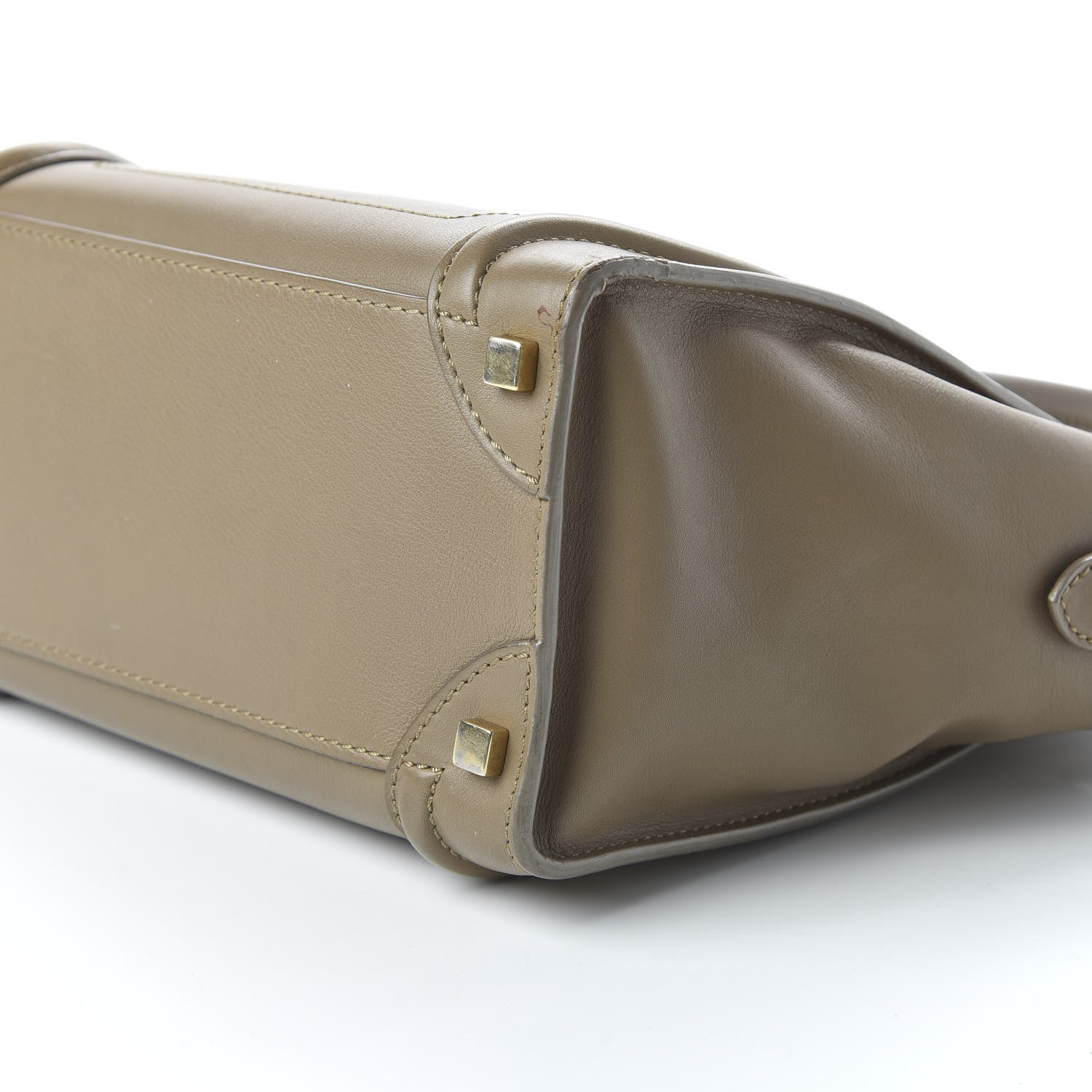 Celine Smooth Calfskin Micro Luggage Khaki 7 of 11