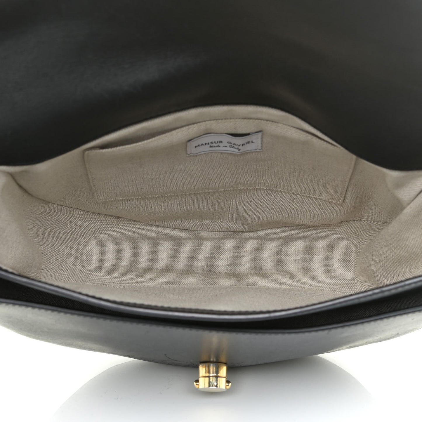 Calfskin Saddle Crossbody Bag Black