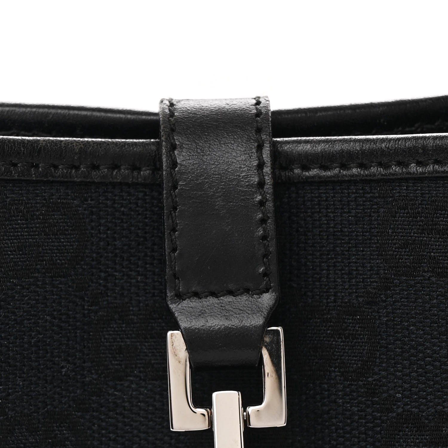 Gucci Monogram Small Jackie O Hobo Black 8 of 14
