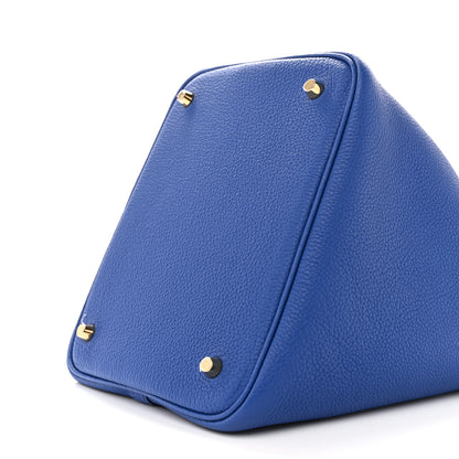 Hermes Taurillon Maurice Picotin Lock 22 MM Bleu Royal 9 of 10
