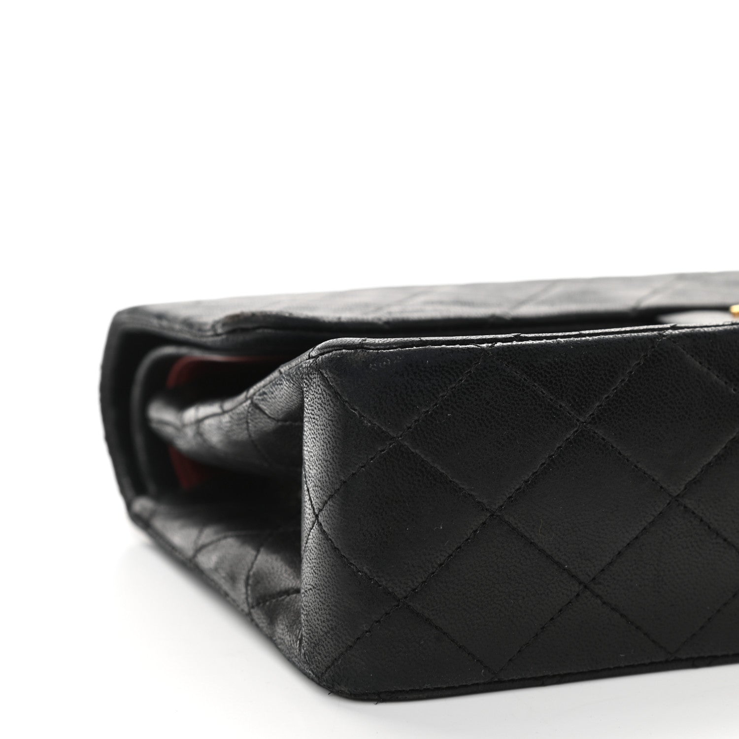 Chanel Lambskin Quilted Medium Double Flap Black 9 of 10