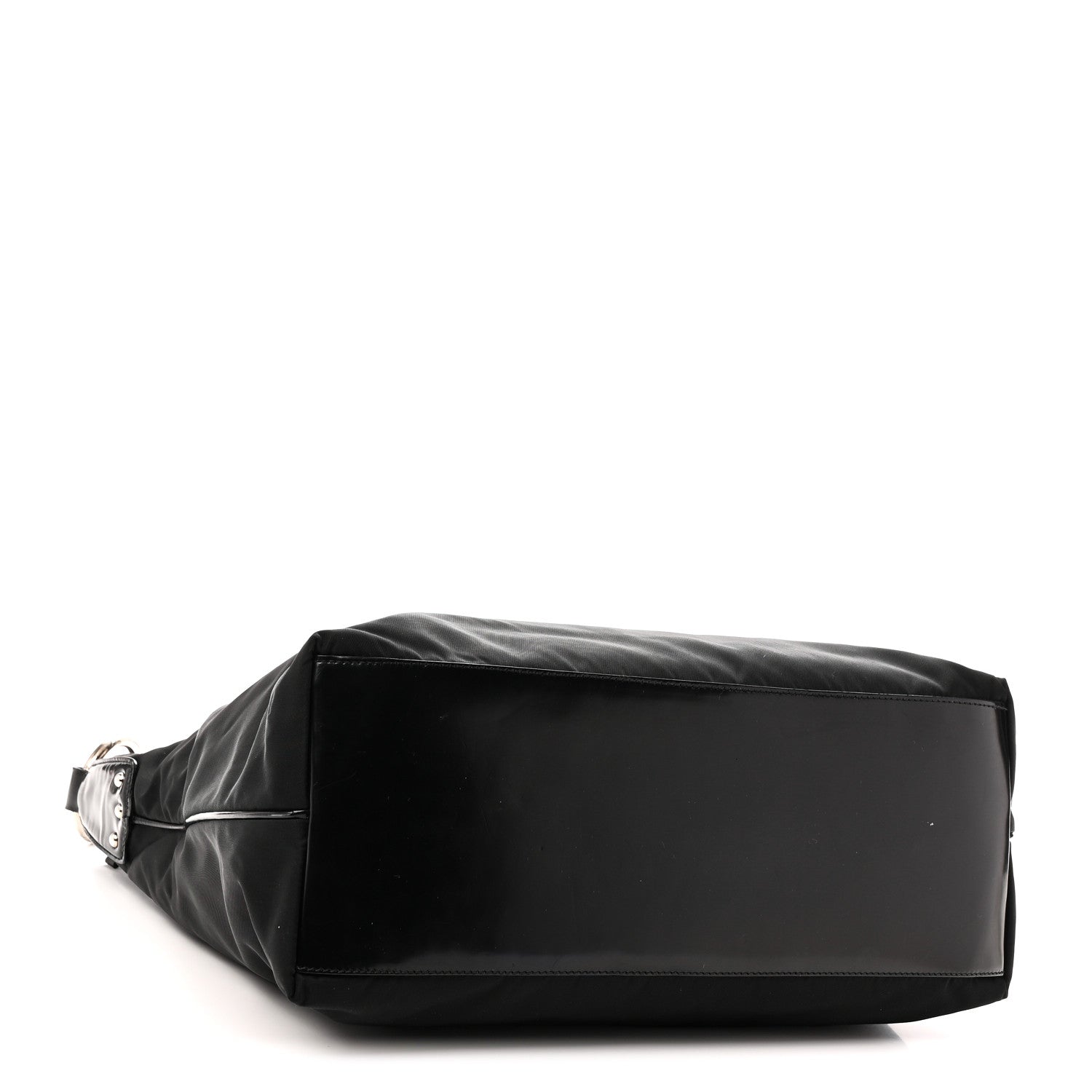 Prada Tessuto Nylon Zip Hobo Black 4 of 9