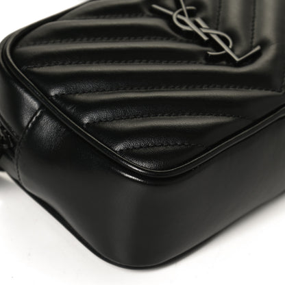 Saint Laurent Calfskin Matelasse Monogram Lou Belt Bag Black 10 of 12