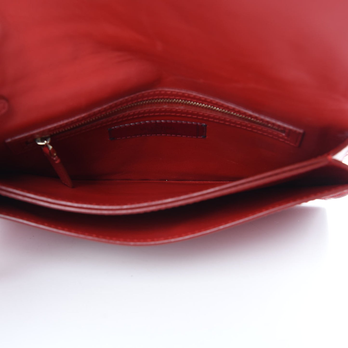 Nappa Rockstud All Over Wristlet Clutch Red