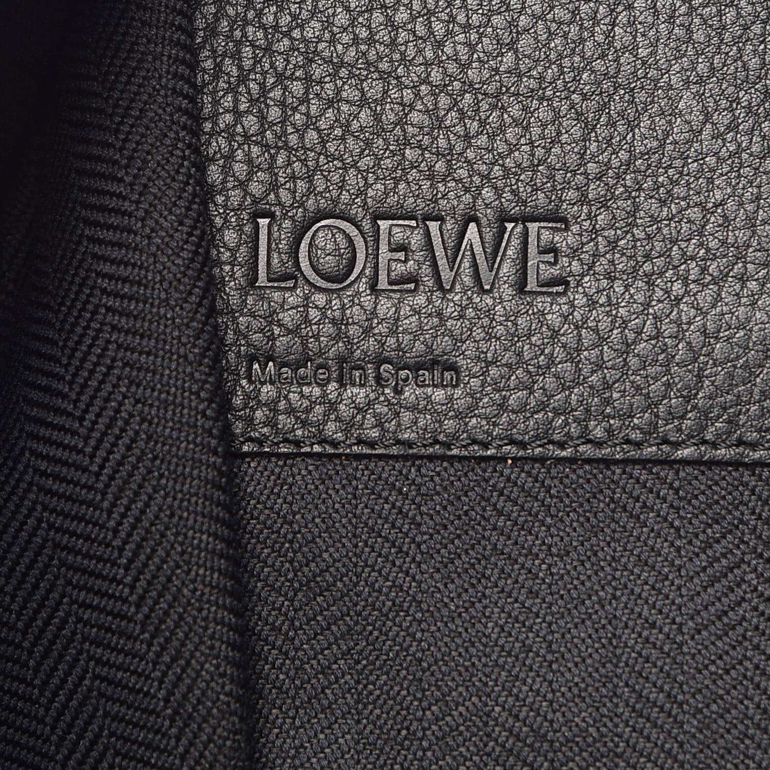 Loewe Calfskin Extra Large Hammock Shoulder Bag Black 6 of 13