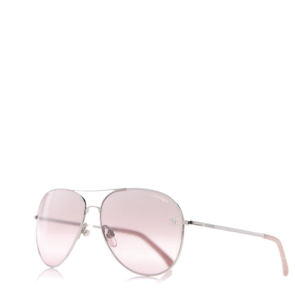 Chanel CC Aviator Sunglasses 4189-T-Q Pink 2 of 20