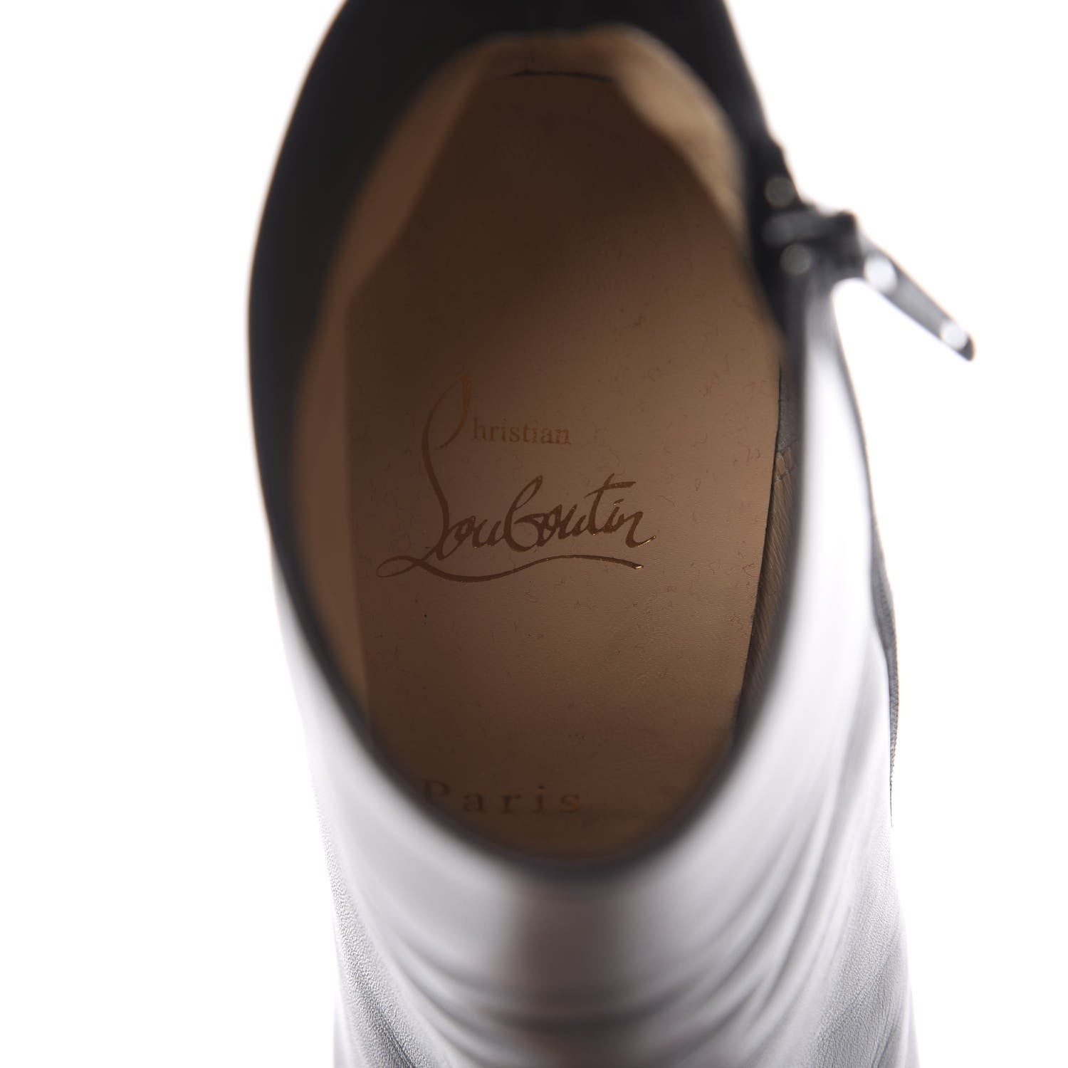 Christian Louboutin Calfskin Calamijane Booty 100 Ankle Boots 36 Black 7 of 11