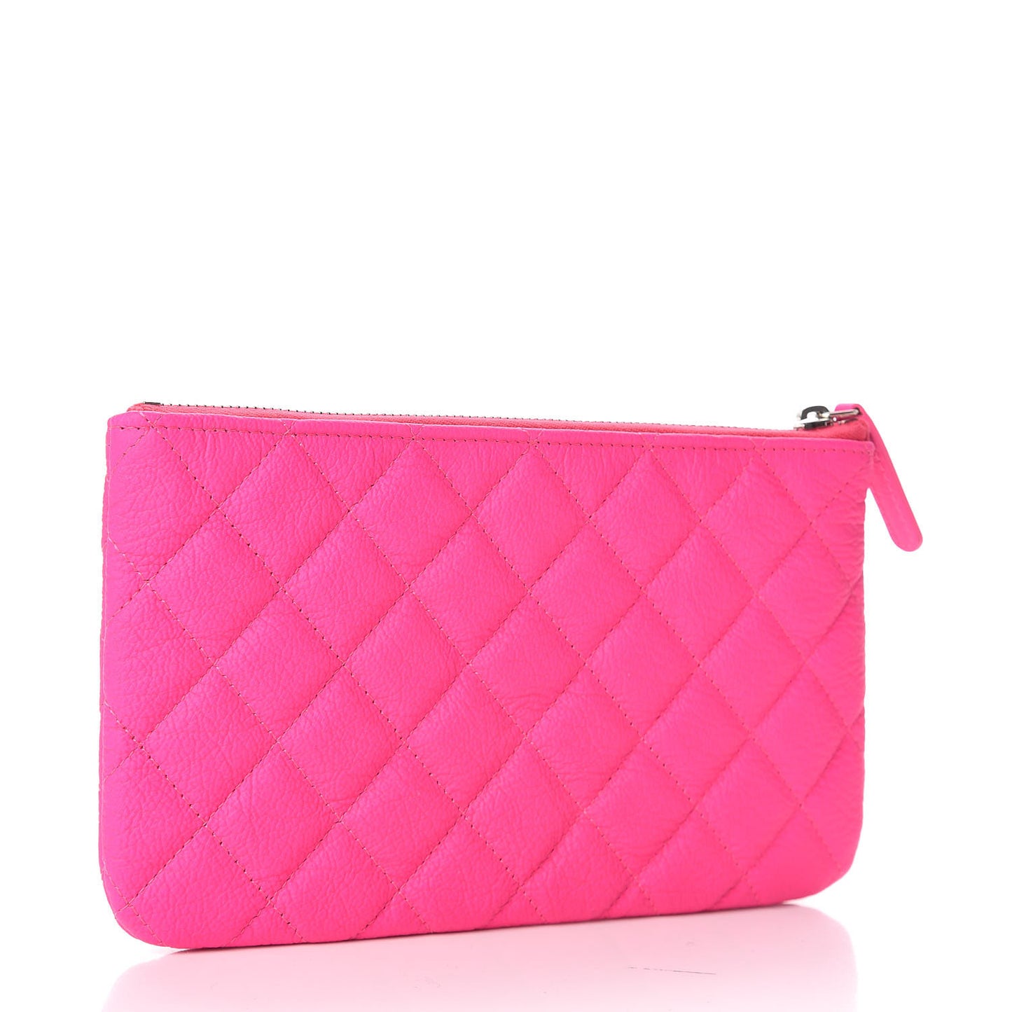 Goatskin Quilted Medium Reissue Cosmetic Case Pink