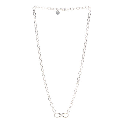 Tiffany Sterling Silver Narrow Infinity Link Necklace 3 of 4