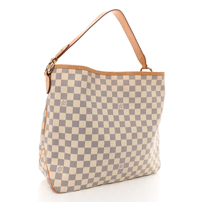 Louis Vuitton Damier Azur Delightful MM Rose Ballerine 3 of 12