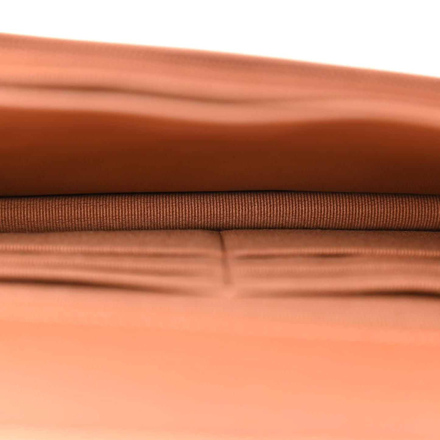 Lambskin Quilted Wallet On Chain WOC Camel