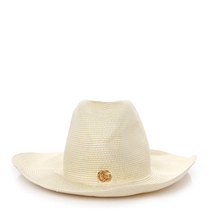 Gucci Raffia Double G Bucket Hat M Ivory 2 of 7