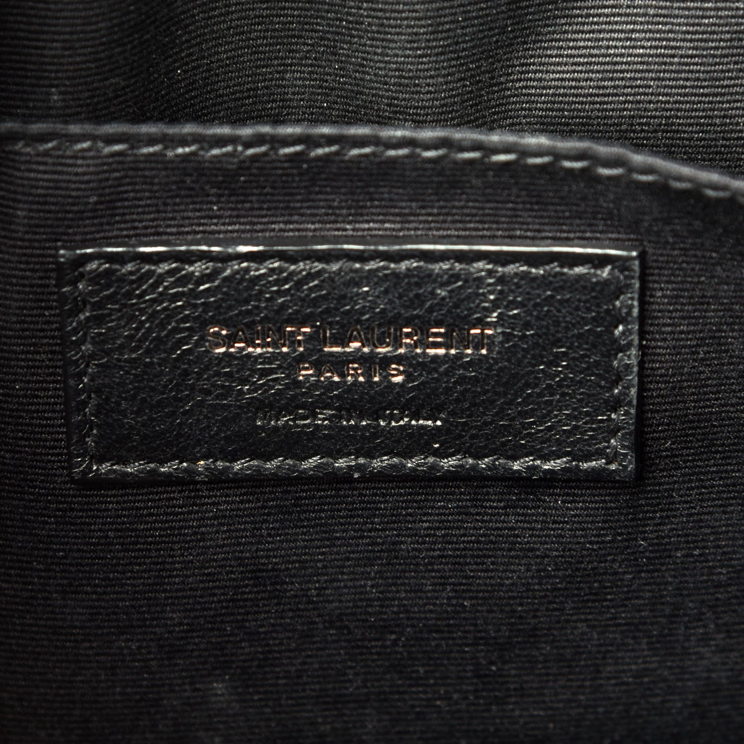 Saint Laurent Calfskin Matelasse Monogram Lou Camera Bag Black 10 of 13