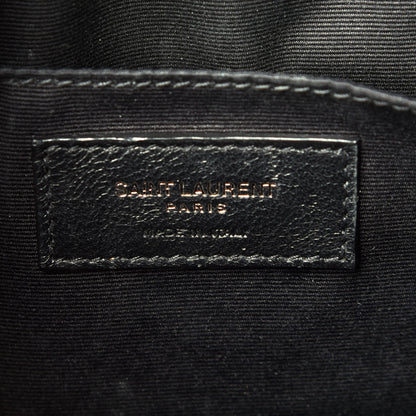 Saint Laurent Calfskin Matelasse Monogram Lou Camera Bag Black 10 of 13