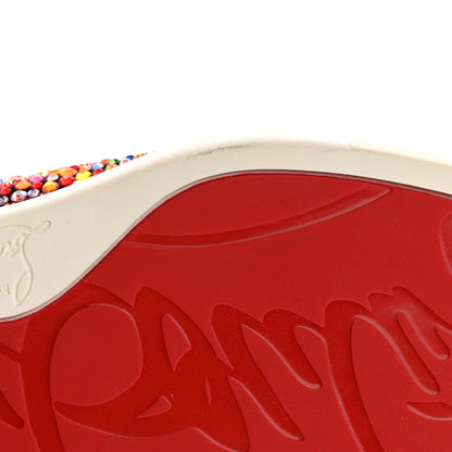 Christian Louboutin Patent Suede Crystal Embellished Orlato Flat Sneakers 35.5 Multicolor 12 of 13