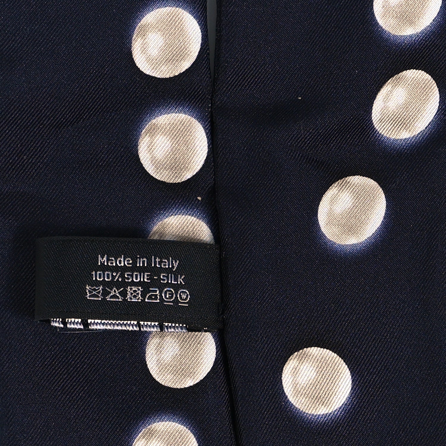 Chanel Silk Pearl CC Slim Bandeau Scarf Dark Navy 4 of 4