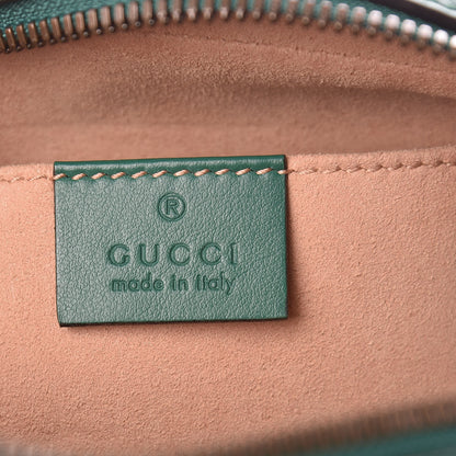 Gucci Calfskin Matelasse Small GG Marmont Chain Shoulder Bag Emerald Green 6 of 10