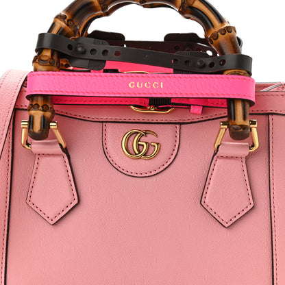 Gucci Wonka Grain Calfskin Mini Diana Tote Bag Wild Rose Fuxia Fluo 8 of 12