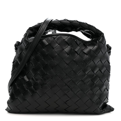 Bottega Veneta Calfskin Intrecciato Mini Hop Black 1 of 12