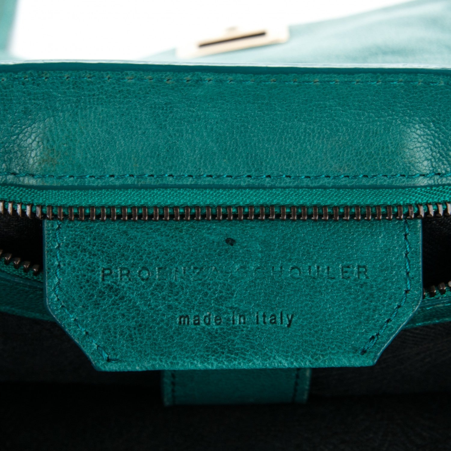 Proenza Schouler Lambskin Medium PS1 Satchel Teal 6 of 8