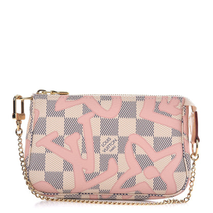 Louis Vuitton Damier Azur Tahitienne Mini Pochette Accessories 1 of 9