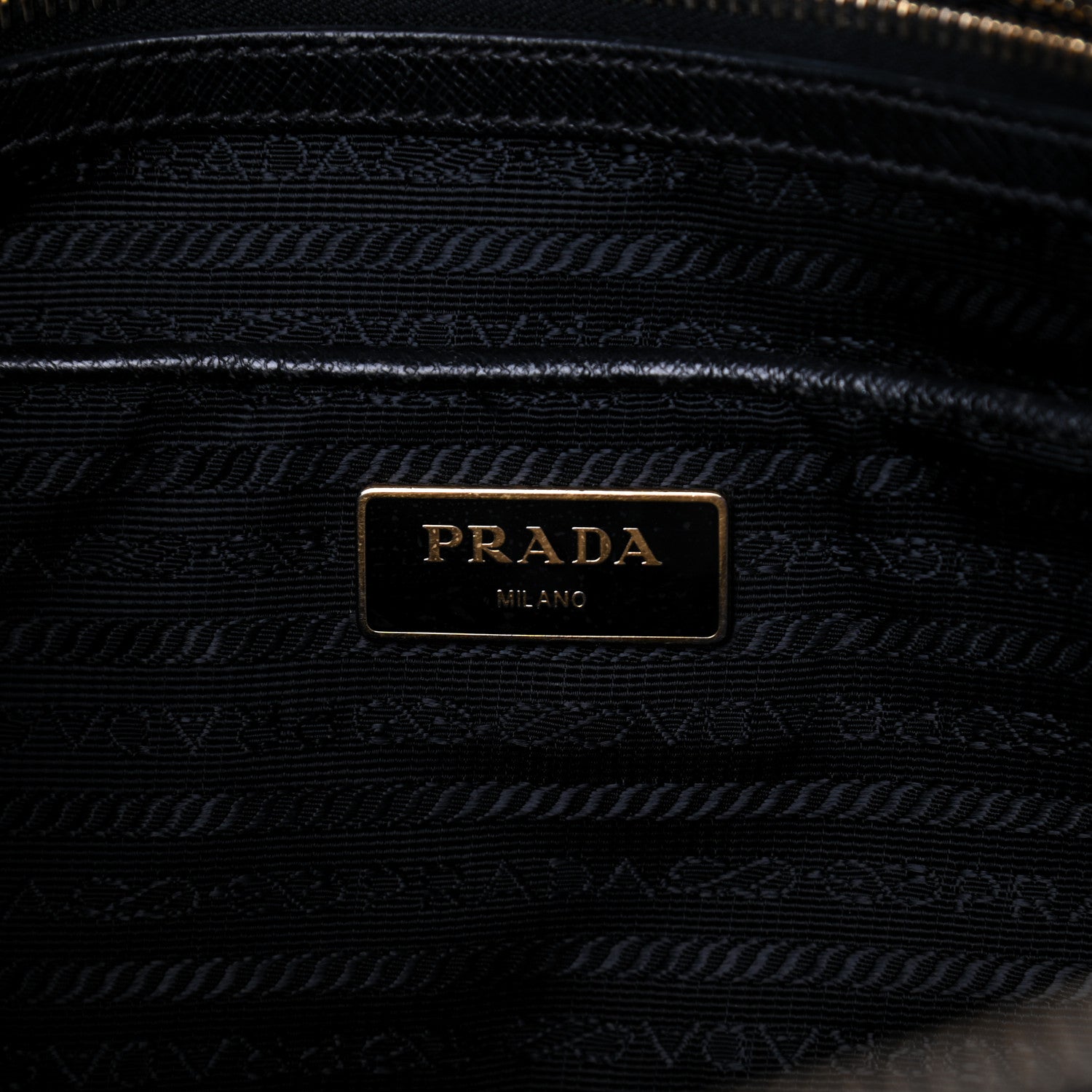 Prada Saffiano Medium Galleria Double Zip Tote Black 6 of 11