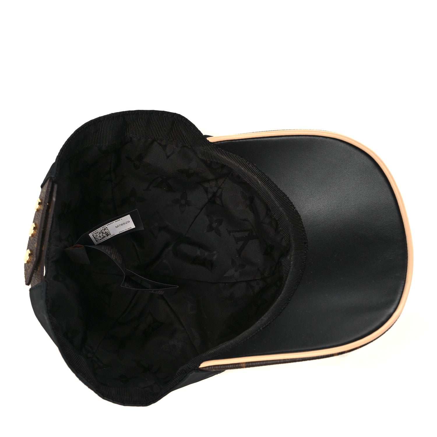 Louis Vuitton Polyester Silk Monogram LV Get Ready Cap L Black 6 of 8