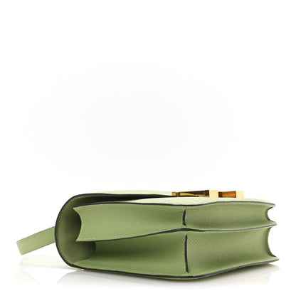 Hermes Epsom Constance 24 Vert Criquet 4 of 11