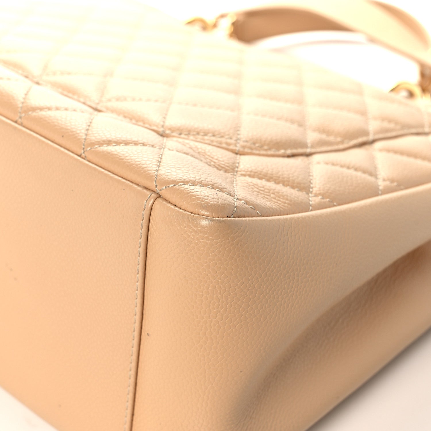 Chanel Caviar Quilted Grand Shopping Tote GST Beige 11 of 20