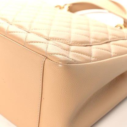 Chanel Caviar Quilted Grand Shopping Tote GST Beige 11 of 20