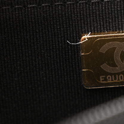 Chanel Lambskin Resin Quilted Wallet On Chain WOC Black 8 of 12