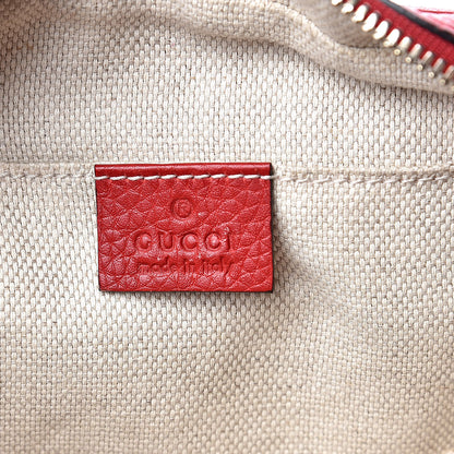 Gucci Pebbled Calfskin Small Soho Disco Bag Tabasco Red 6 of 11