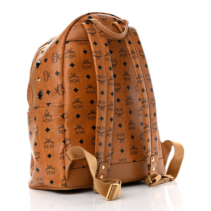 MCM Visetos Studded Medium Stark M Backpack Cognac 3 of 19