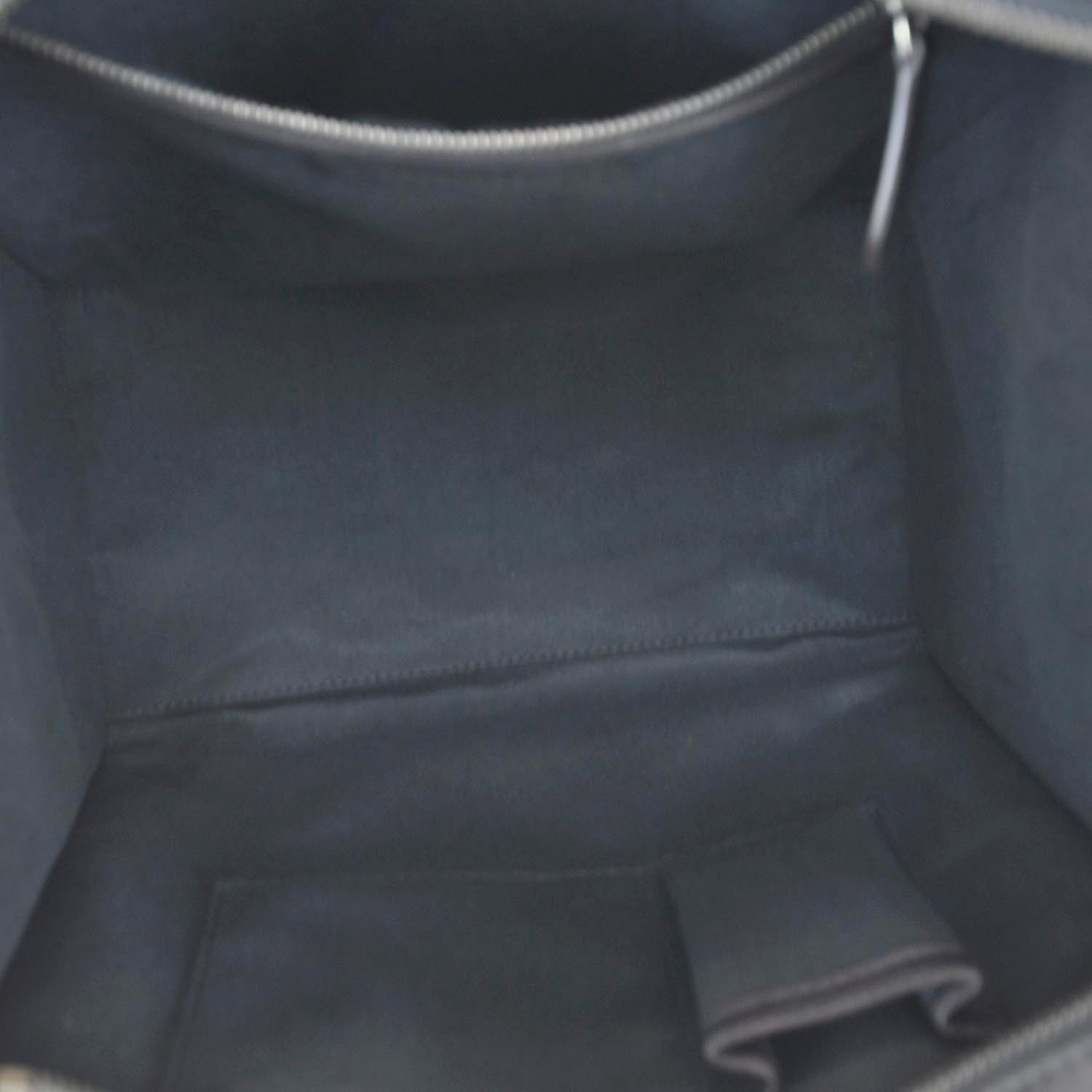 Celine Pebbled Leather Mini Luggage Black 8 of 10