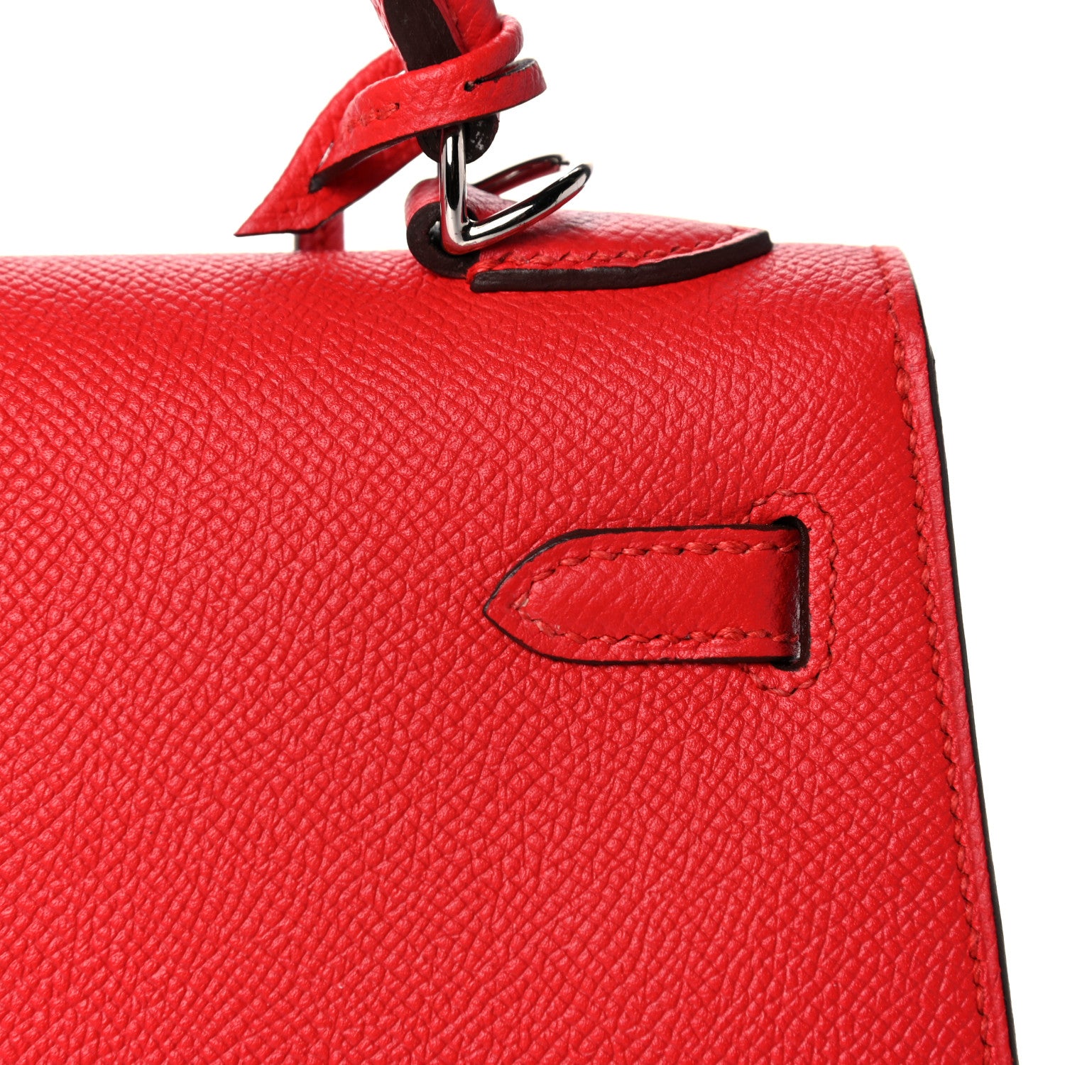 Hermes Epsom Kelly Sellier 25 Rouge Tomate 12 of 14