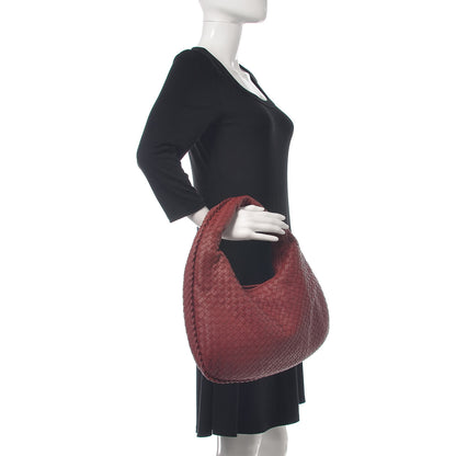 Bottega Veneta Nappa Intrecciato Medium Veneta Hobo Bordeaux 2 of 10
