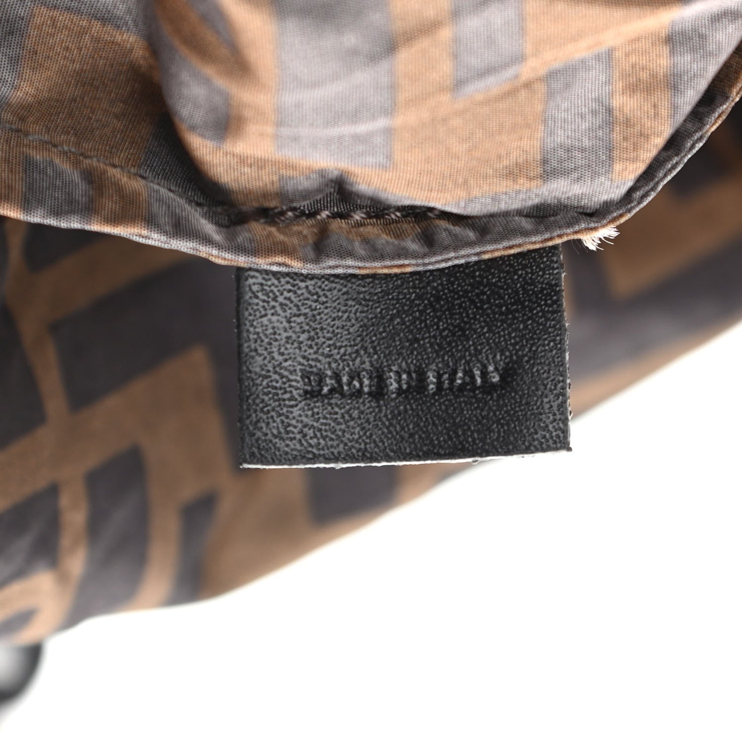 Fendi Calfskin FF 1974 Embossed Help Bag Maya Black 12 of 15