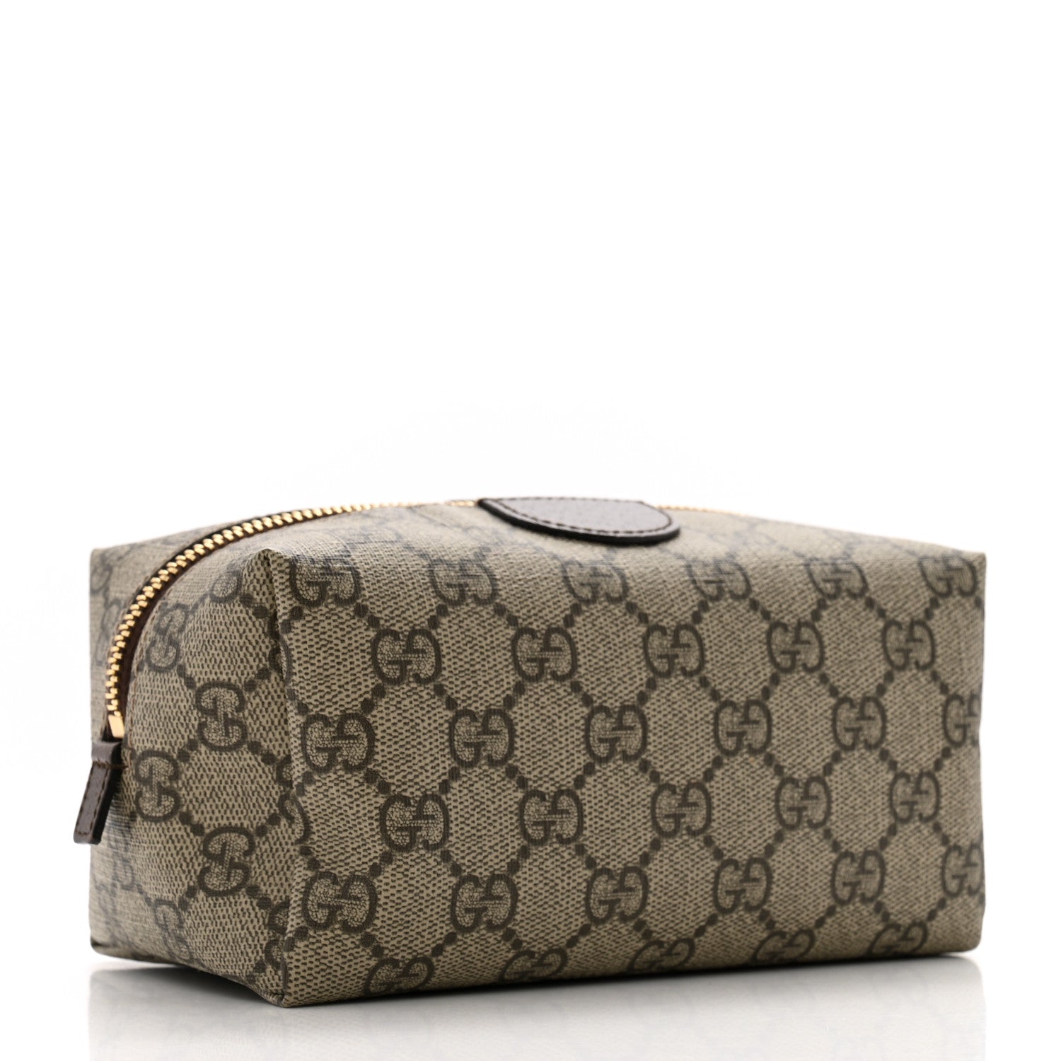 Gucci Soft GG Supreme Monogram Calfskin Medium Ophidia Cosmetic Case Beige Ebony New Acero 3 of 9