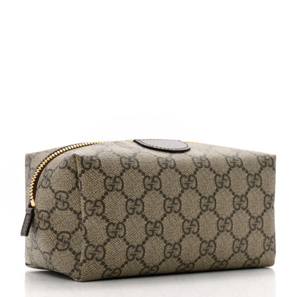 Gucci Soft GG Supreme Monogram Calfskin Medium Ophidia Cosmetic Case Beige Ebony New Acero 3 of 9
