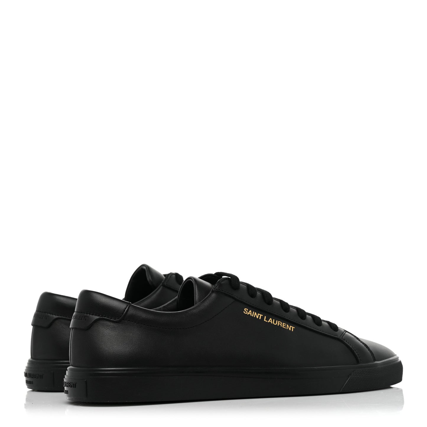 Calfskin Andy Low Top Sneakers 40 Black