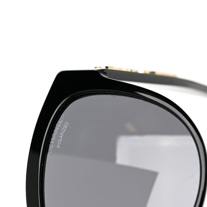 Chanel Acetate Pantos Logo Sunglasses 5458 Black 7 of 8