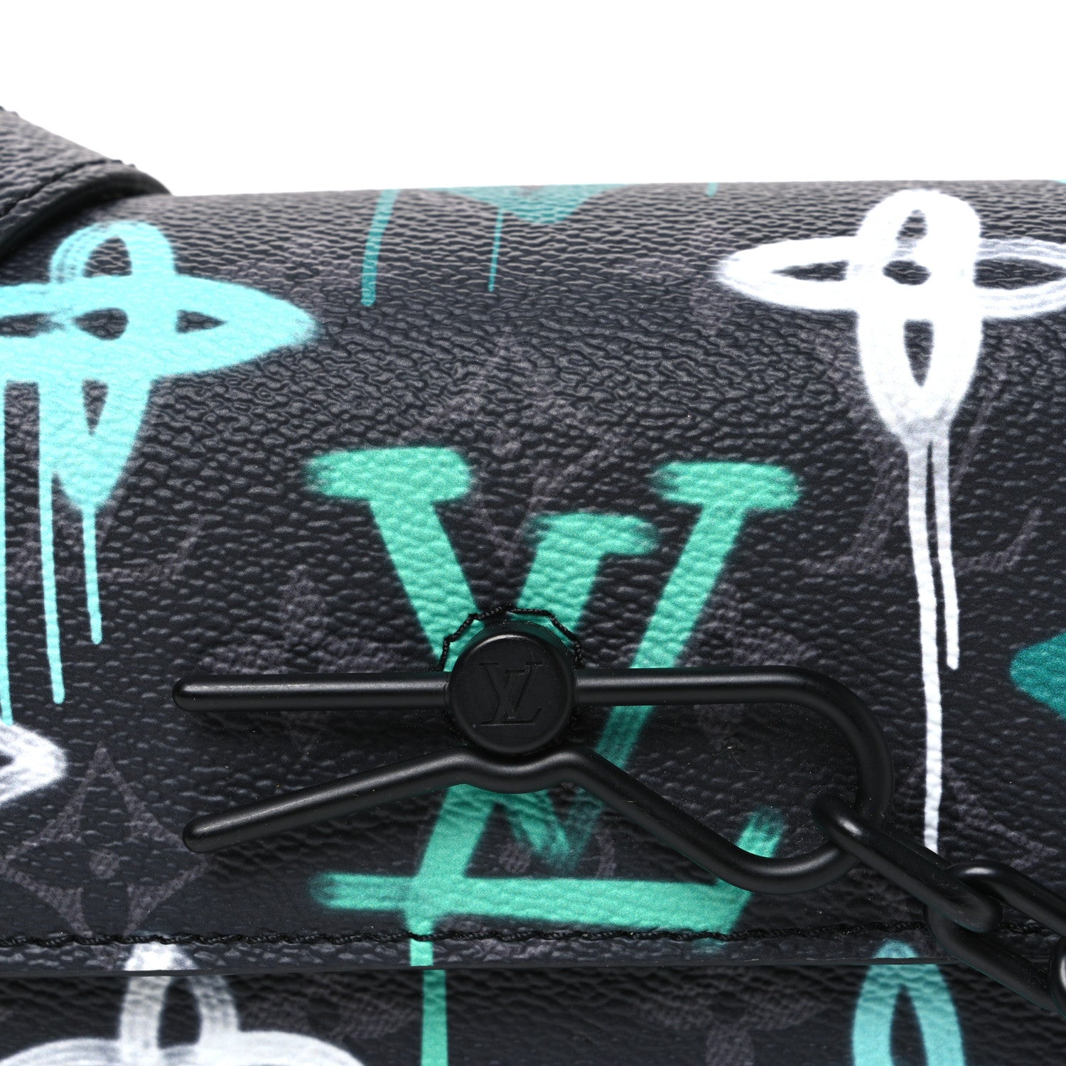 Louis Vuitton Monogram Eclipse Steamer Wearable Wallet Graffiti Multicolor 7 of 9