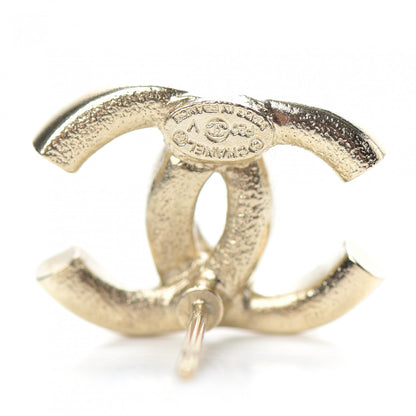 Chanel Crystal Baguette CC Earrings Gold 3 of 5